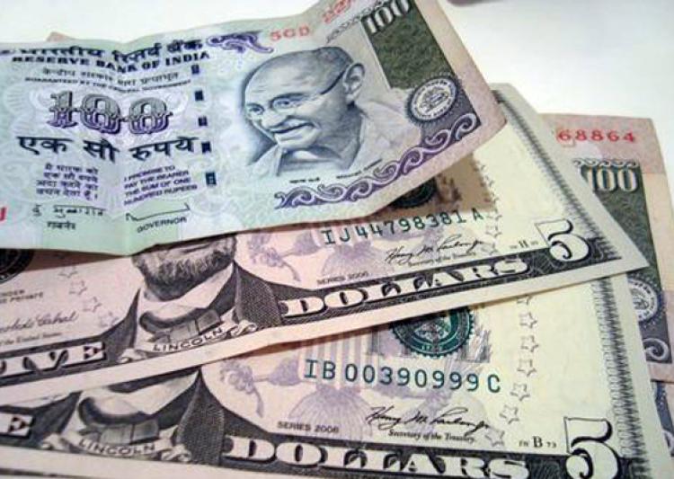 Rupee falls by 25 paise against dollar