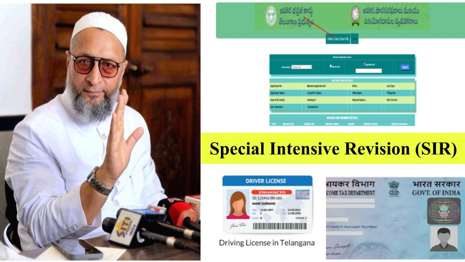 Asaduddin Owaisi Demands EC Accept PAN, Driving Licence And Ration Cards For Verification In SIR