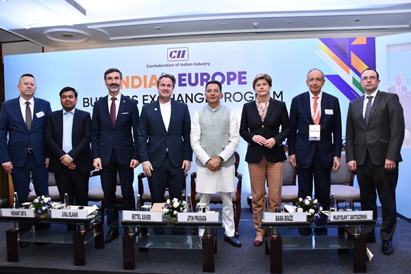 unionministerjitinprasadaaddressesindiaeuropebusinessexchangeprogramme