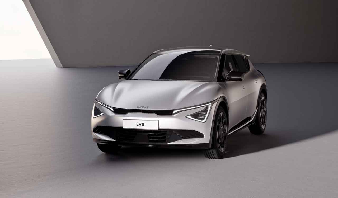 kiaunveilsrevampedev6electricvehicle