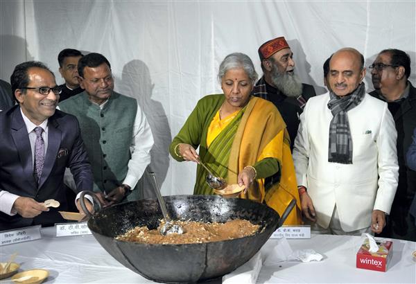 Union Budget 2023-24: Halwa Ceremony holds at Finance Ministry, marking beginning of budget documents printing