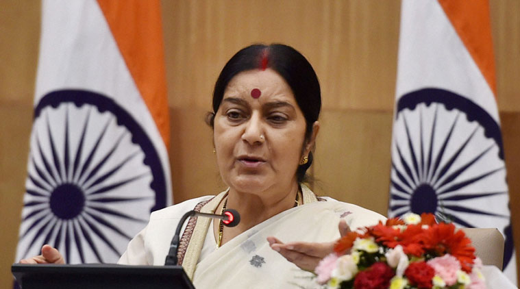 externalaffairsministersushmaswaraj"promotinginternationalpeaceandsecurityforsustainabledevelopment"