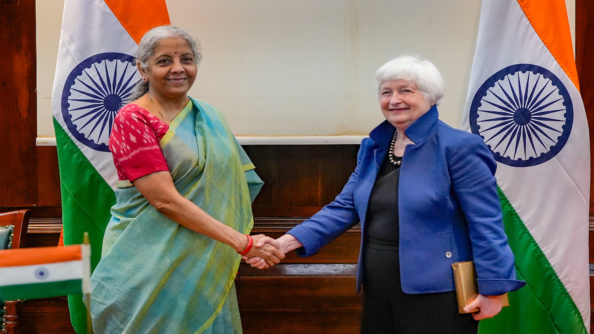 Finance Minister Nirmala Sitharaman Holds Talks With US Treasury Secretary Janet Yellen On International Taxation