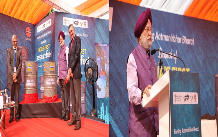 unionministerhardeepsinghpurilaunchesindia’sfirsthomeproducedreferencefuelinnewdelhi