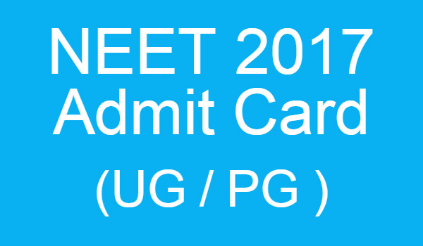 neet2017examadmitcardreleasedtodaybycbse;visitcbseneetnicintodownloadnow