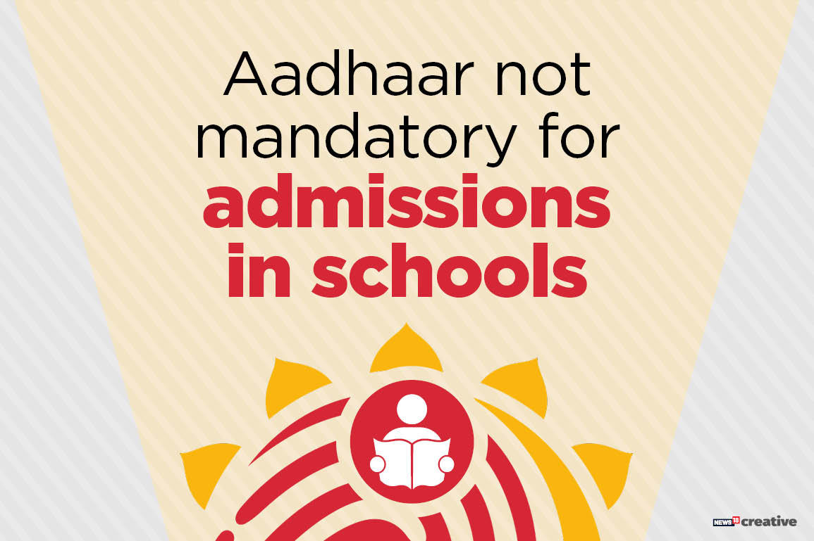 aadhaarnotmandatoryforadmissioninschools:uidai