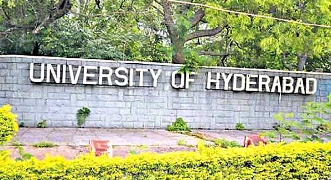 universityofhyderabadstudentsprotestoverpendingscholarships