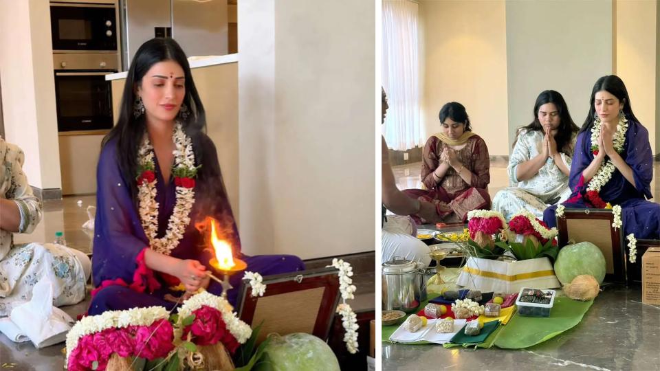 Actor Shruti Haasan Moves Into New Home in Chennai