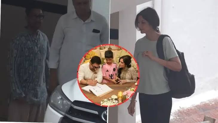 Aamir Khan, Gauri Spratt make first appearance as husband and wife