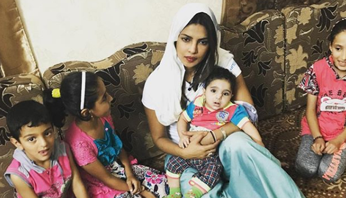 priyankachoprameetssyrianrefugeesinjordan