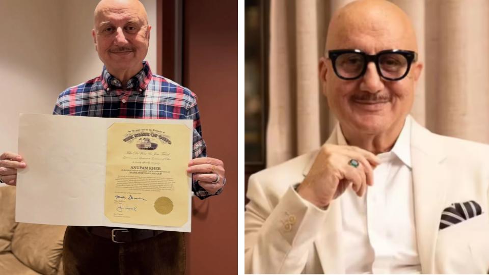 Anupam Kher feted by State of Ohio for his four-decade journey in cinema