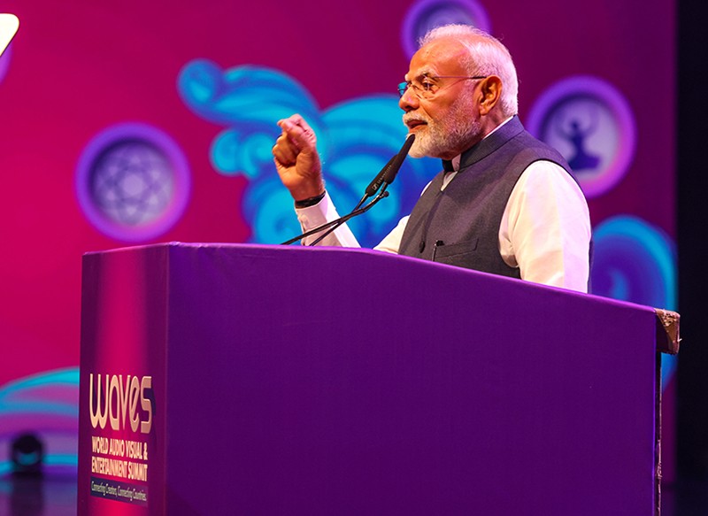 Today India is emerging as a global hub for film production, digital content, gaming, fashion, music and live concerts: PM Modi