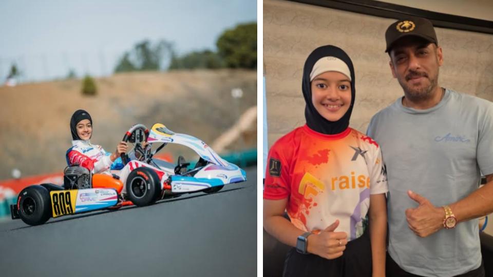 11-year-old karting sensation Atiqa Asif Mir meets Salman Khan