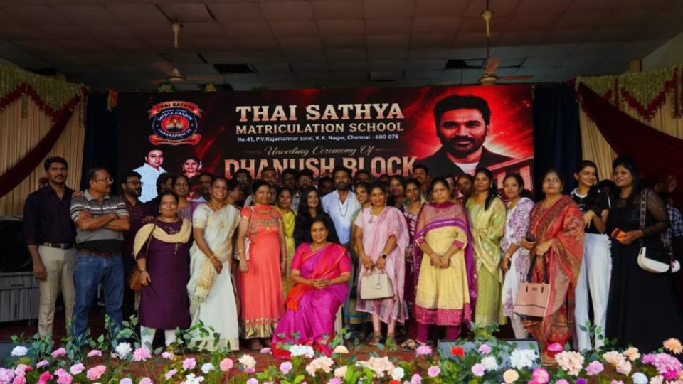 Dhanush Wins Hearts By Donating New Building To His Alma Mater