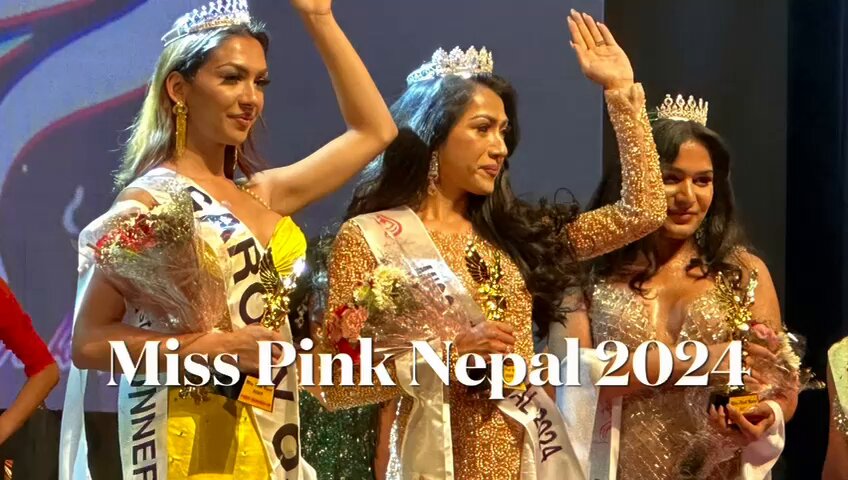 anmolraiatranswomancrownedasmisspinknepal2024ingalaeventkathmandu