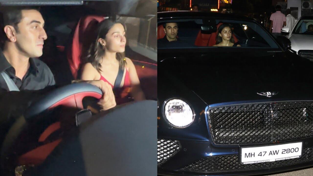 ranbirkapoortakeswifealiabhattforadriveinnewbentley