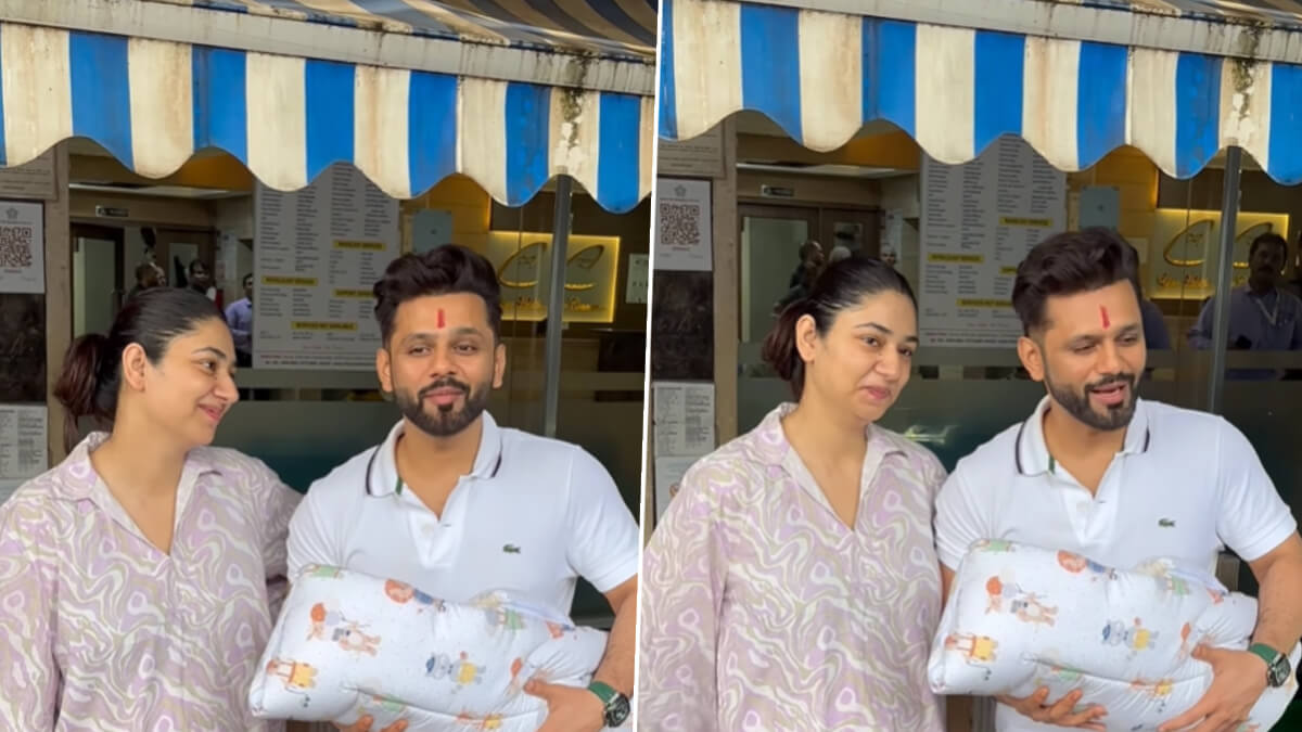 Rahul Vaidya and Disha Parmar make first appearance with baby outside hospital