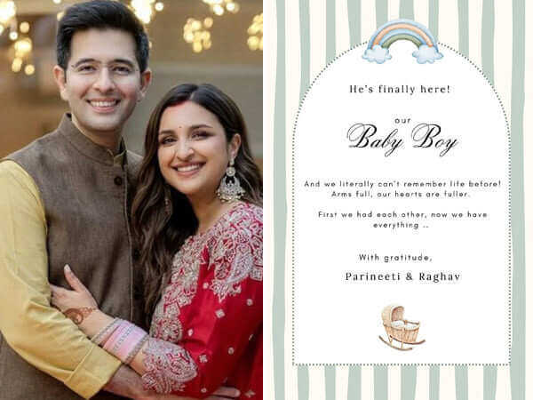 Parineeti Chopra and Raghav Chadha blessed with baby boy