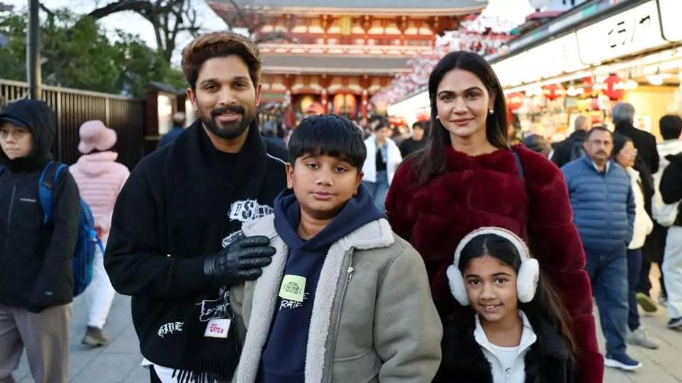 Allu Arjun and his Family visits historic Sensoji Temple in Tokyo