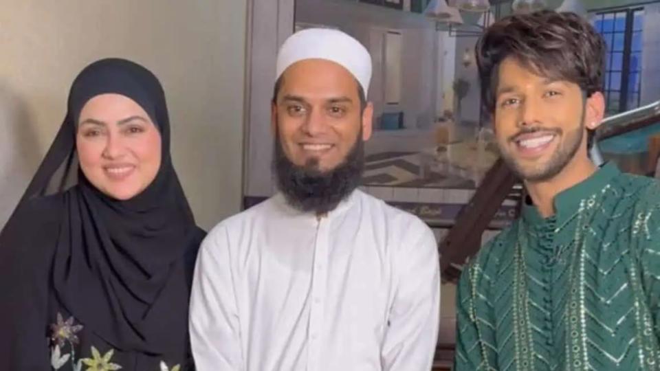 Former Actress Sana Khan declines to pose with Basheer Ali