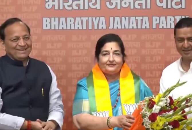 Veteran singer Anuradha Paudwal joins BJP ahead of Lok Sabha elections