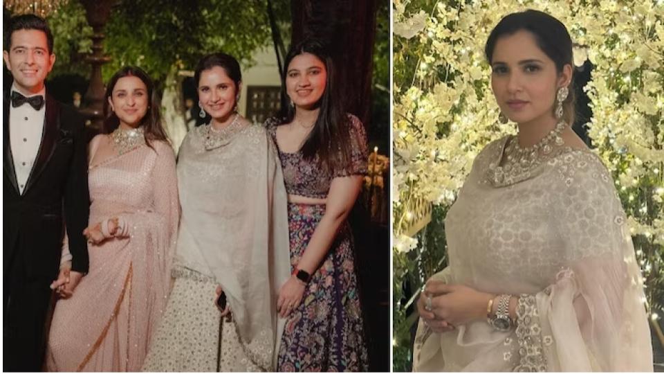 saniamirzaandanammirzaatparineetichopra’sreception