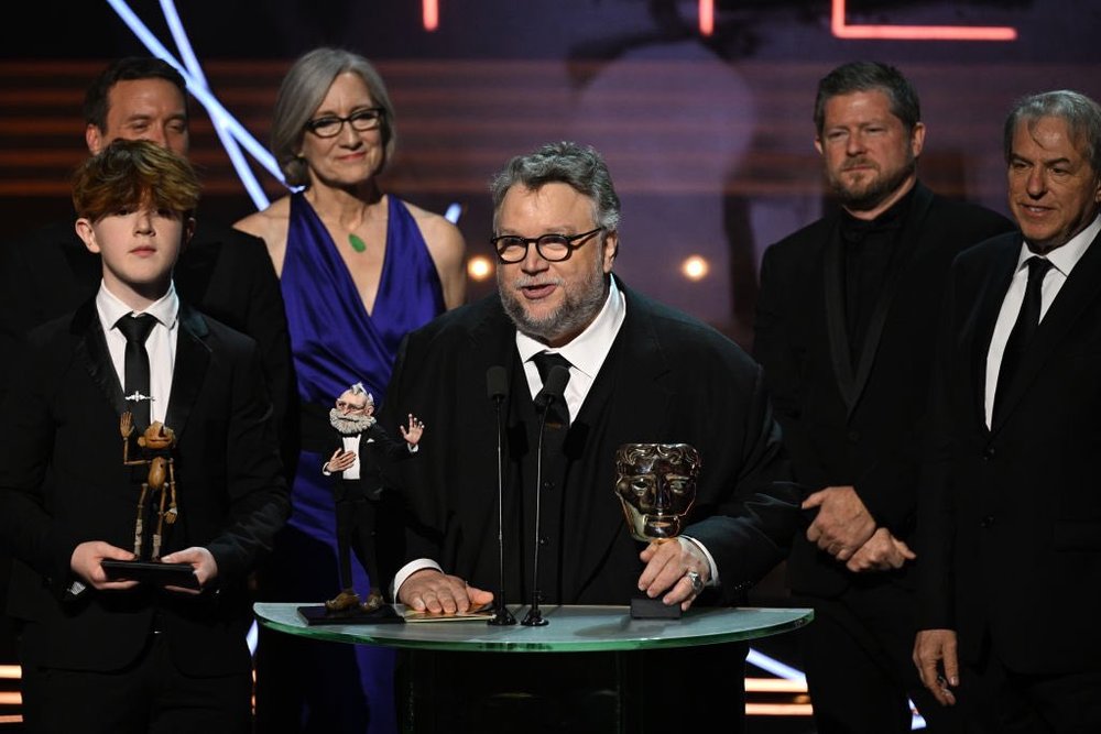 76thbafta:guillermodeltoro’s‘pinocchio’takeshomebestanimatedfilmhonour