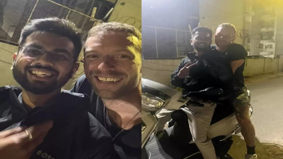 coldplay’schrismartintakesascooterrideinahmedabad