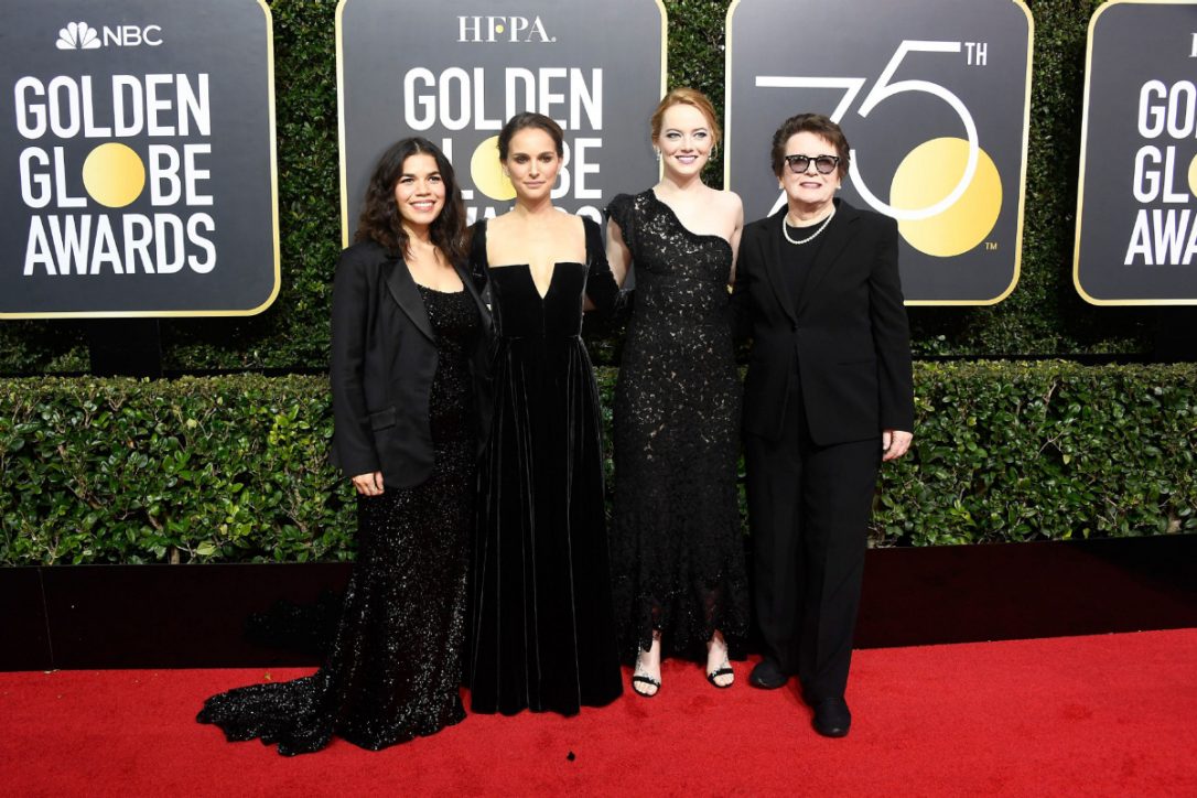 goldenglobes2018:hollywoodstarsshineinblackunitingbehindtimesupprotest