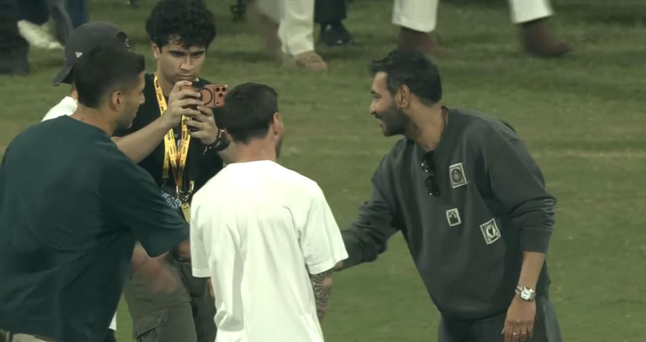 kareenakapoorajaydevgntigershroffmeetfootballiconlionelmessiinmumbai