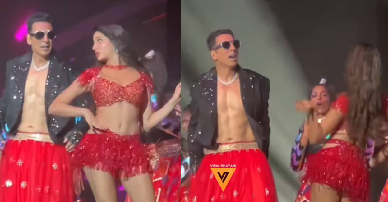 akshaykumarwearredlehengaashedanceswithnorafatehiinatlanta