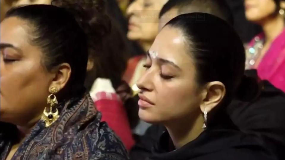 Tamannaah Dances With Devotion at Isha Foundation 