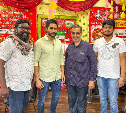 Tollywood superstar Naga Chaitanya visits Cafe 555 for Haleem