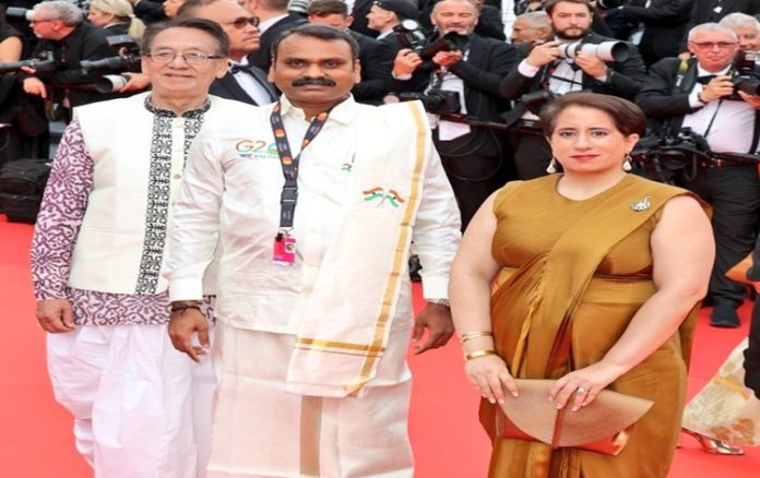 unionministerlmuruganinauguratesindiapavilionatcannes2023