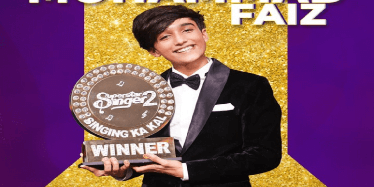 mohammadfaizfromarunitakanjilalsteamwinssuperstarsinger2trophy