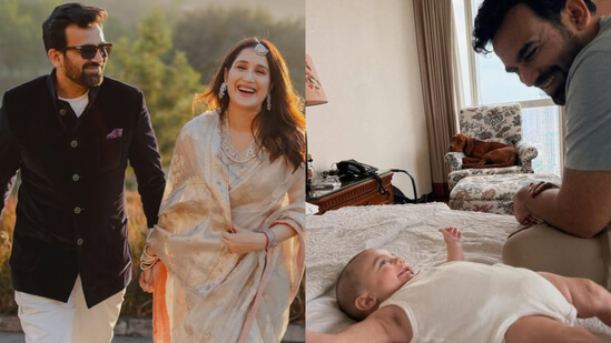 Sagarika Ghatge reveals son Fatehsinh’s face in Father’s Day post