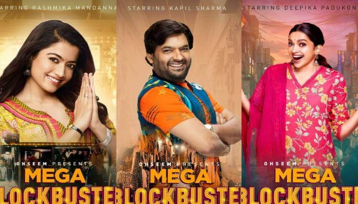 rashmikamandannacollaborateswithdeepikapadukonekapilsharmaforupcomingprojecttitledmegablockbuster