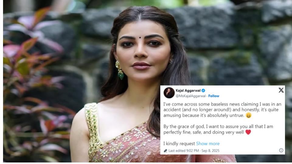 Actress Kajal Aggarwal addresses rumours of her death
