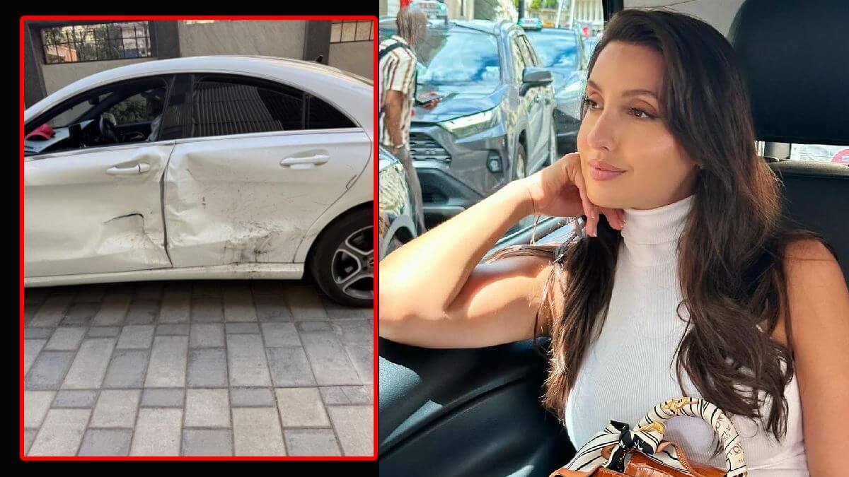 Nora Fatehi meets with accident on her way to David Guetta