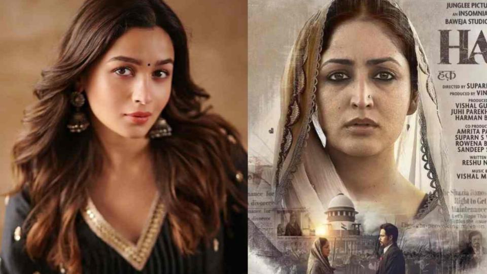 Actress Alia Bhatt praises Yami Gautam’s performance in Haq