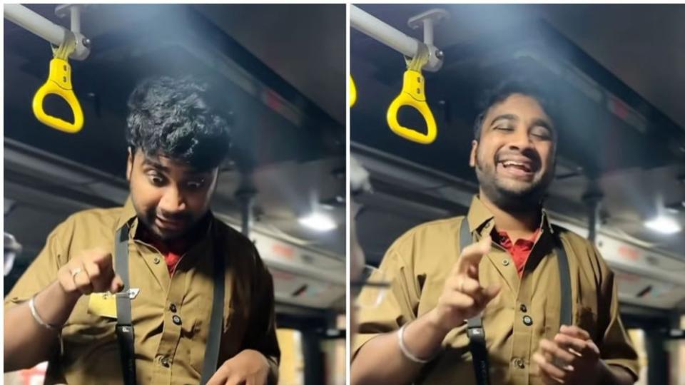Social Media Influencer Fined for filming Reels in Pune Bus