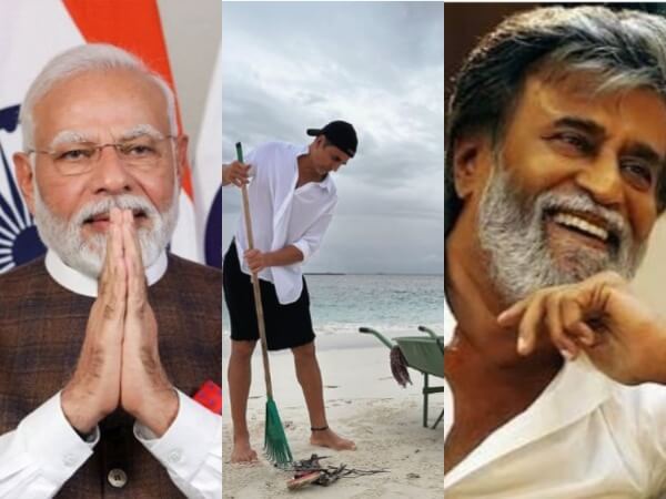 akshaykumarrajinikanthsupportpmmodisswachhataabhiyan