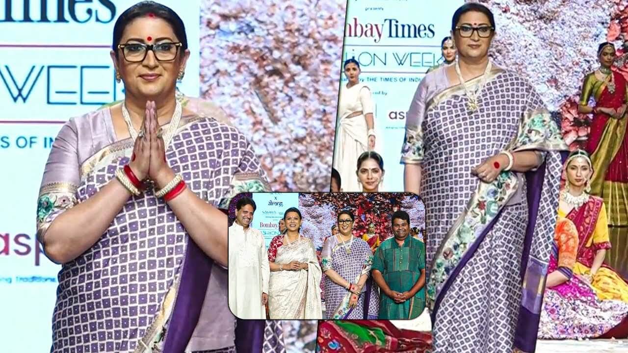 Smriti Irani makes runway comeback after 26 years with symbolic walk