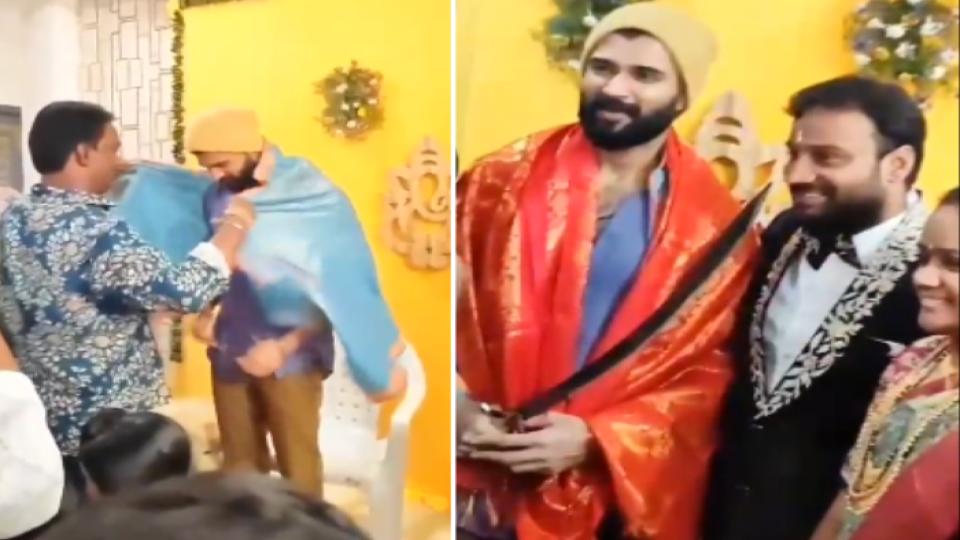 Vijay Devarakonda attends security guard’s wedding in Hyderabad