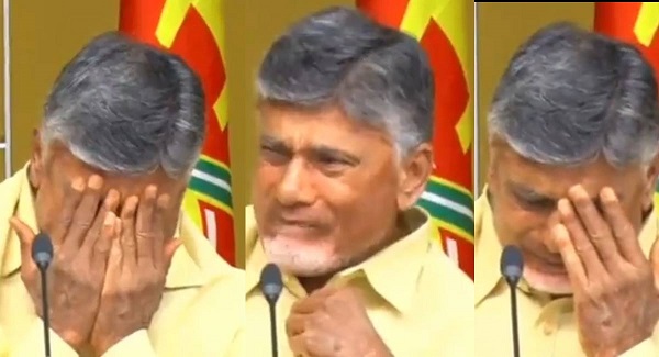 unabletobear‘humiliation’chandrababunaidubreaksdownatanewsconference