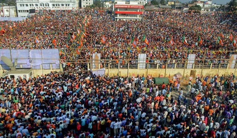 PM Narendra Modi Addresses Election Rally In Tripura