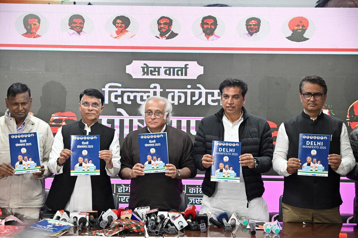 congress-releases-election-manifesto-for-delhi-assembly-election