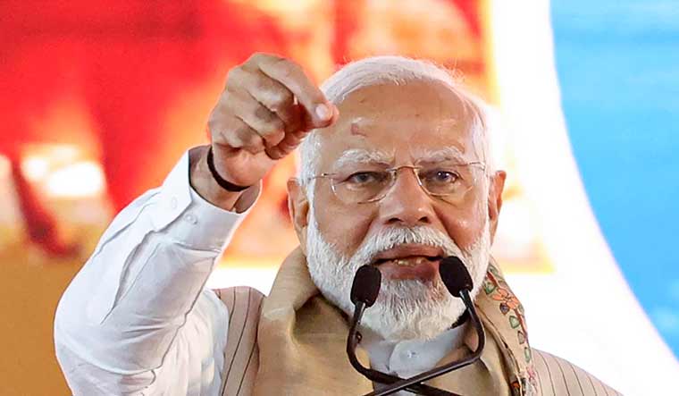 PM Modi condemns Congress for its divisive approach to politics