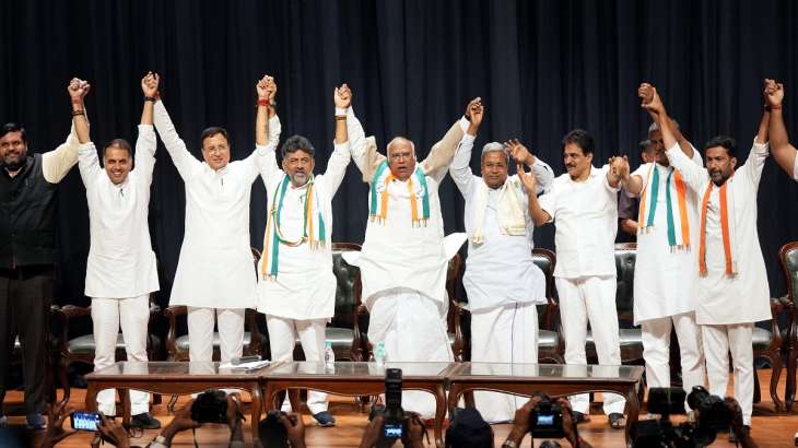 Congress takes back Karnataka on its own after 10 years with 136 seats