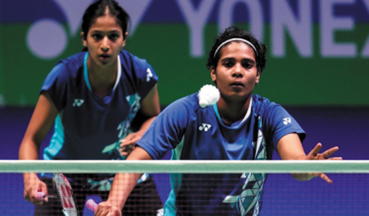 gayatritreesapairmakessecondsuccessivewomen’sdoublessemifinalinallenglandopen